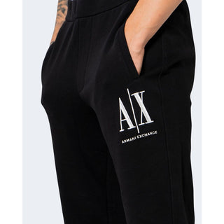 Armani Exchange Black Cotton Joggers Workout Pant - Ginchy