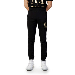Armani Exchange Black Cotton Joggers Workout Pant - Ginchy