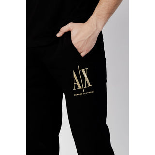 Armani Exchange Black Cotton Joggers Workout Pant - Ginchy