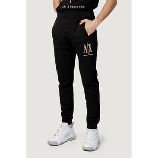 Armani Exchange Black Cotton Joggers Workout Pant - Ginchy