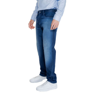 Armani Exchange Blue Cotton Skinny Pant - Ginchy