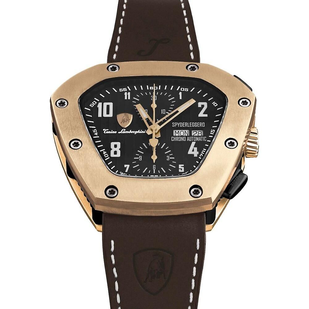 Lamborghini Black Leather Watch - Ginchy