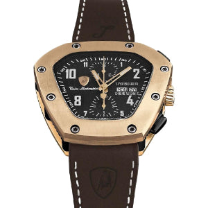Lamborghini Black Leather Watch - Ginchy