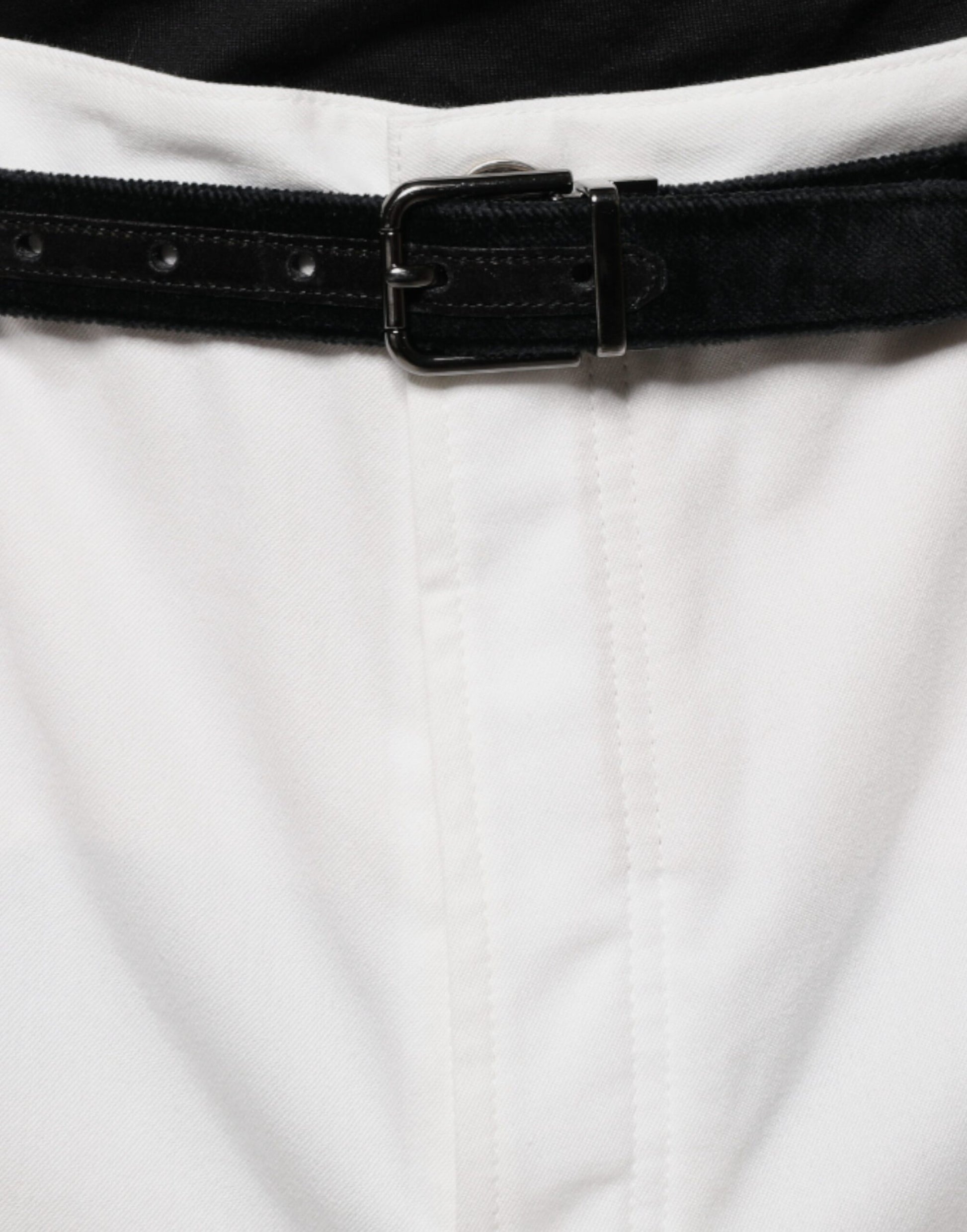Brunello Cucinelli White Cotton Men Dress Tapered Pants - Ginchy