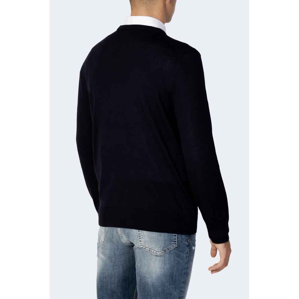 Armani Exchange Blue Wool Sportswear