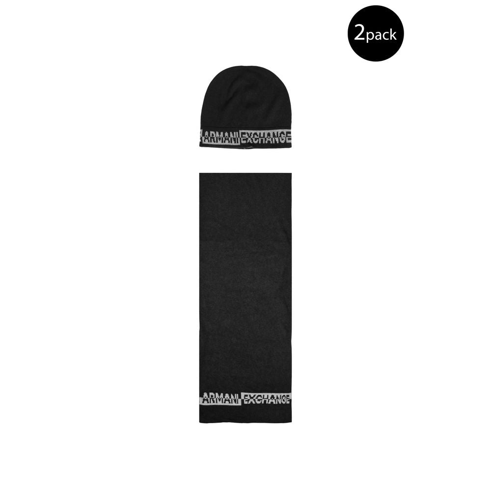 Armani Exchange Black Polyamide Scarf - Ginchy