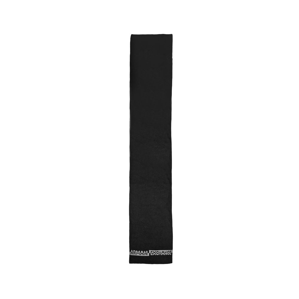 Armani Exchange Black Polyamide Scarf - Ginchy