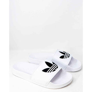Adidas White Polyester Slipper