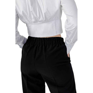 Sandro Ferrone Black Polyester Pant