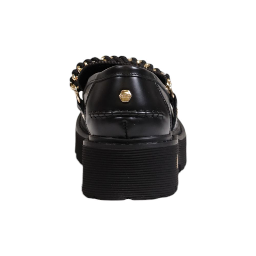 Cult Black Leather Platform - Ginchy