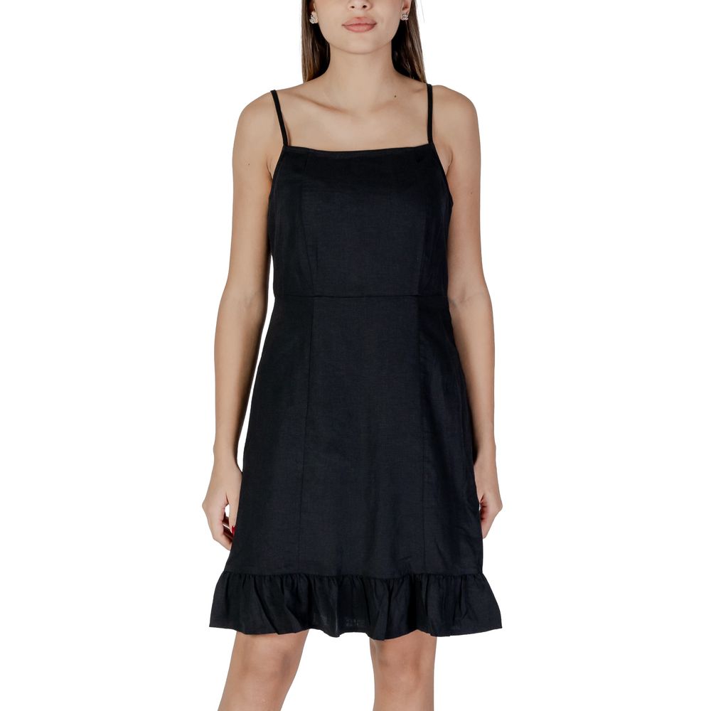 B.Young Black Linen Midi - Ginchy