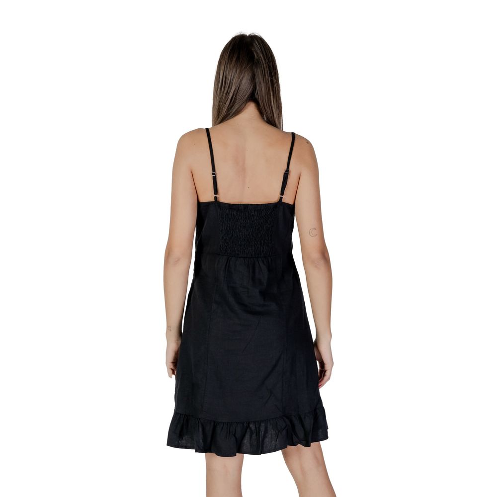 B.Young Black Linen Midi - Ginchy