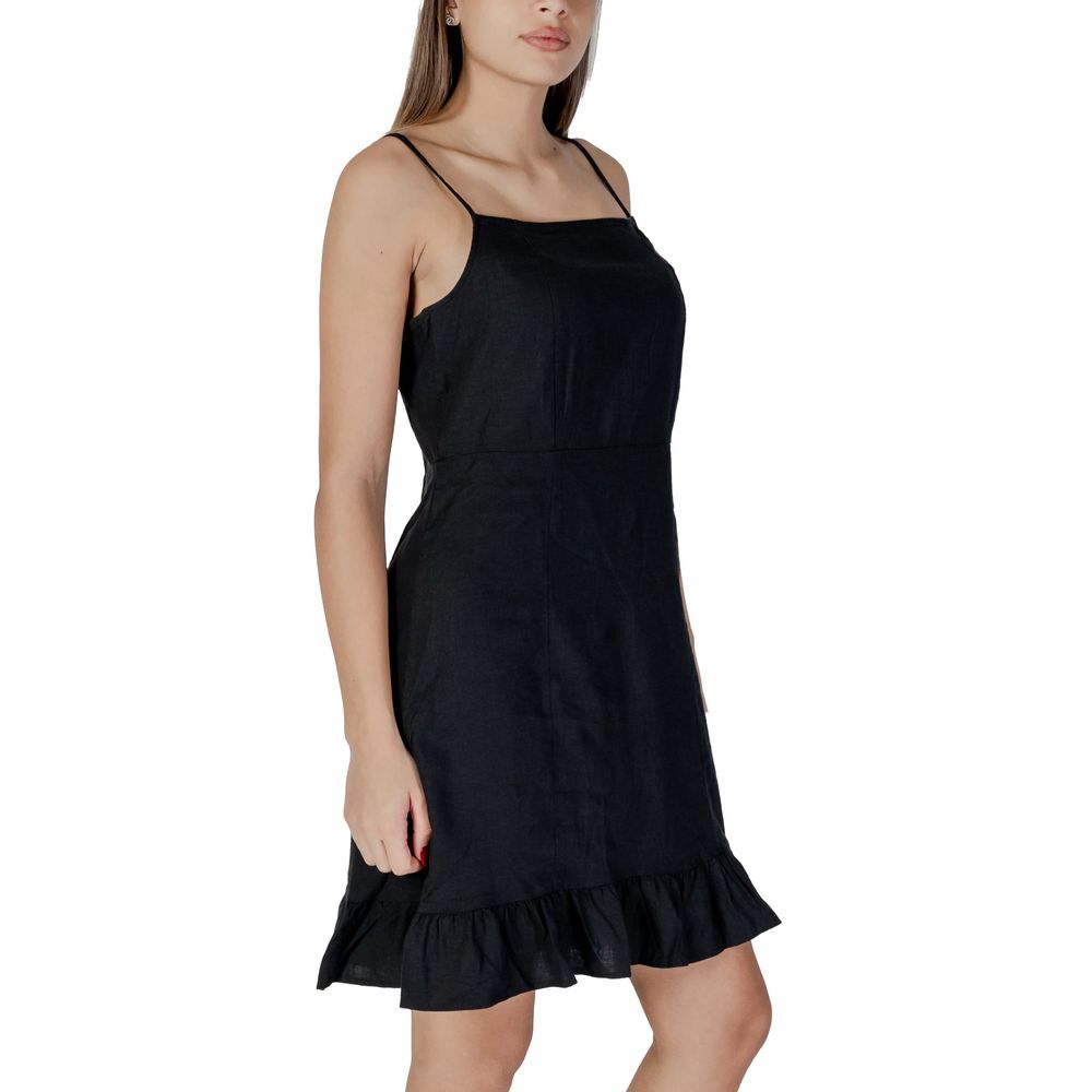 B.Young Black Linen Midi - Ginchy