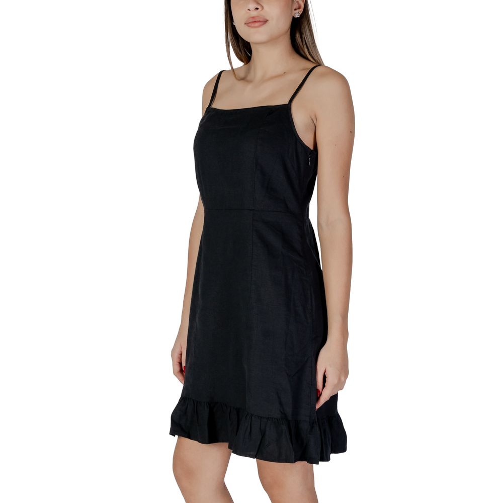 B.Young Black Linen Midi - Ginchy