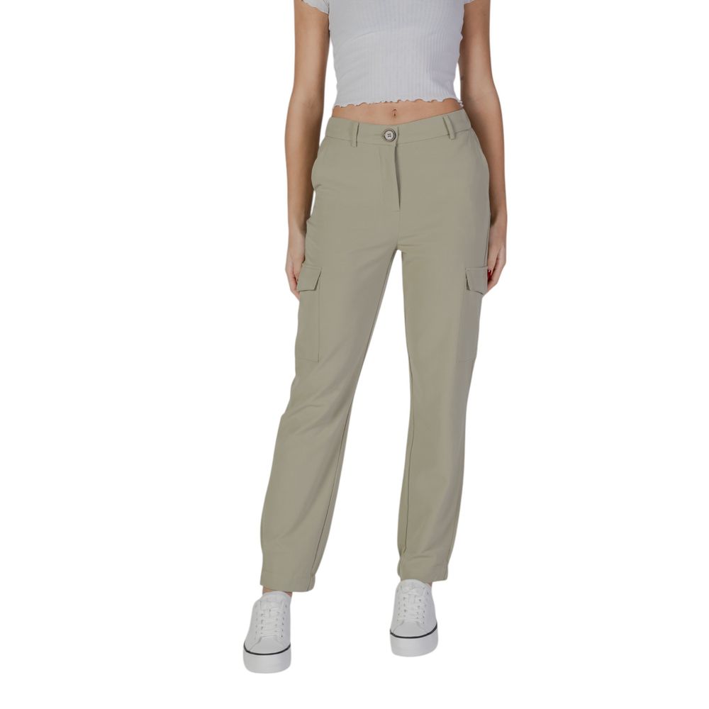 B.Young Green Polyester Pant - Ginchy