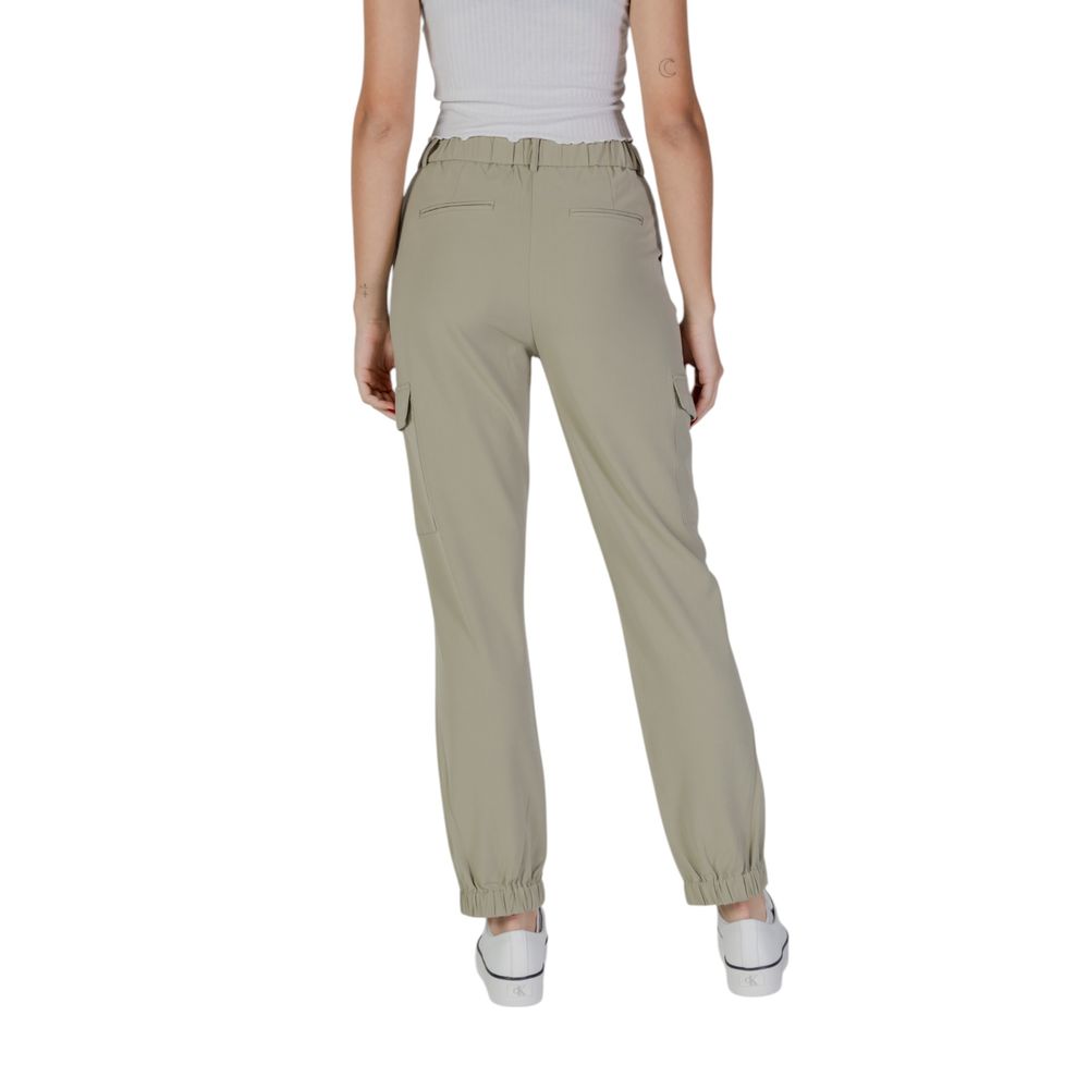 B.Young Green Polyester Pant - Ginchy