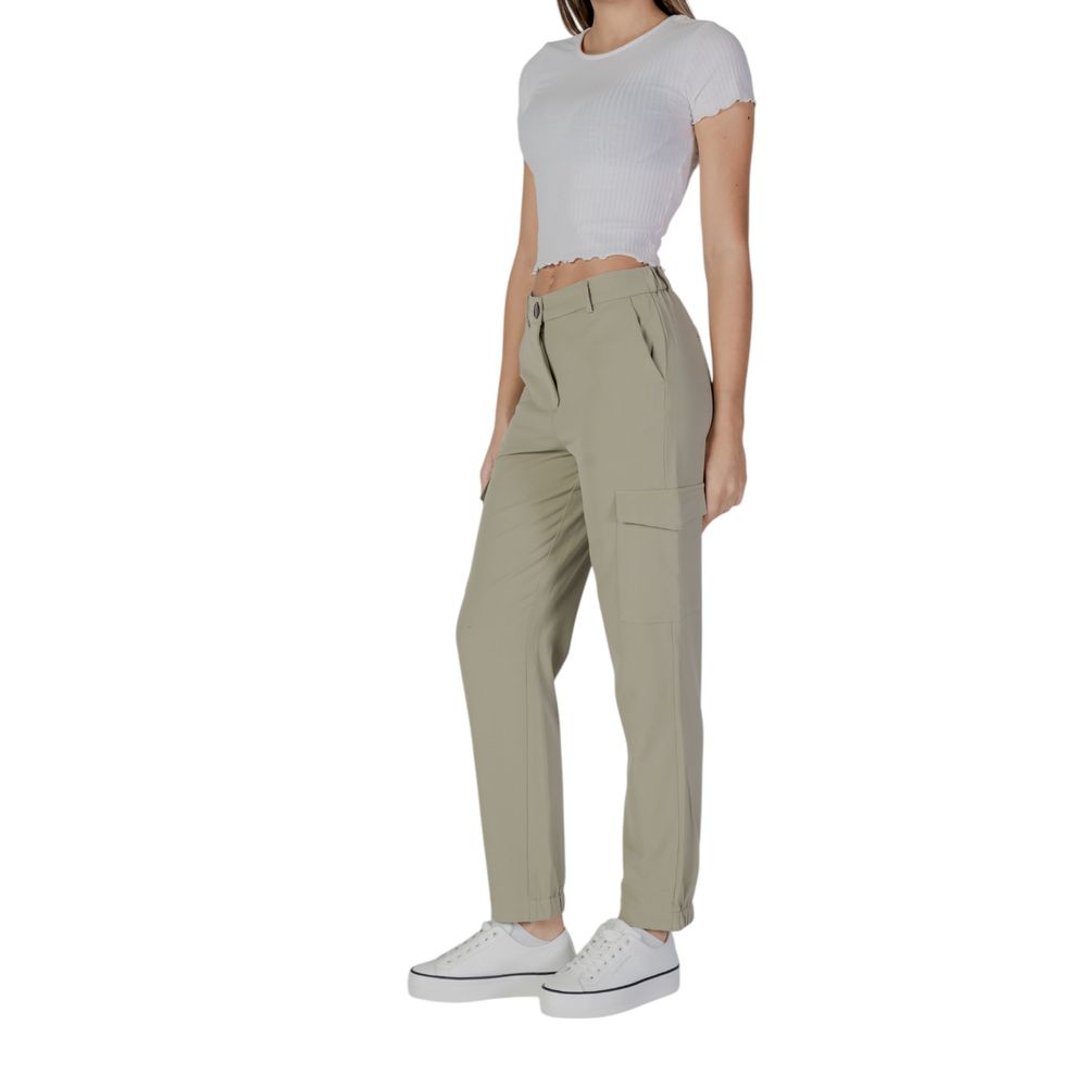 B.Young Green Polyester Pant - Ginchy