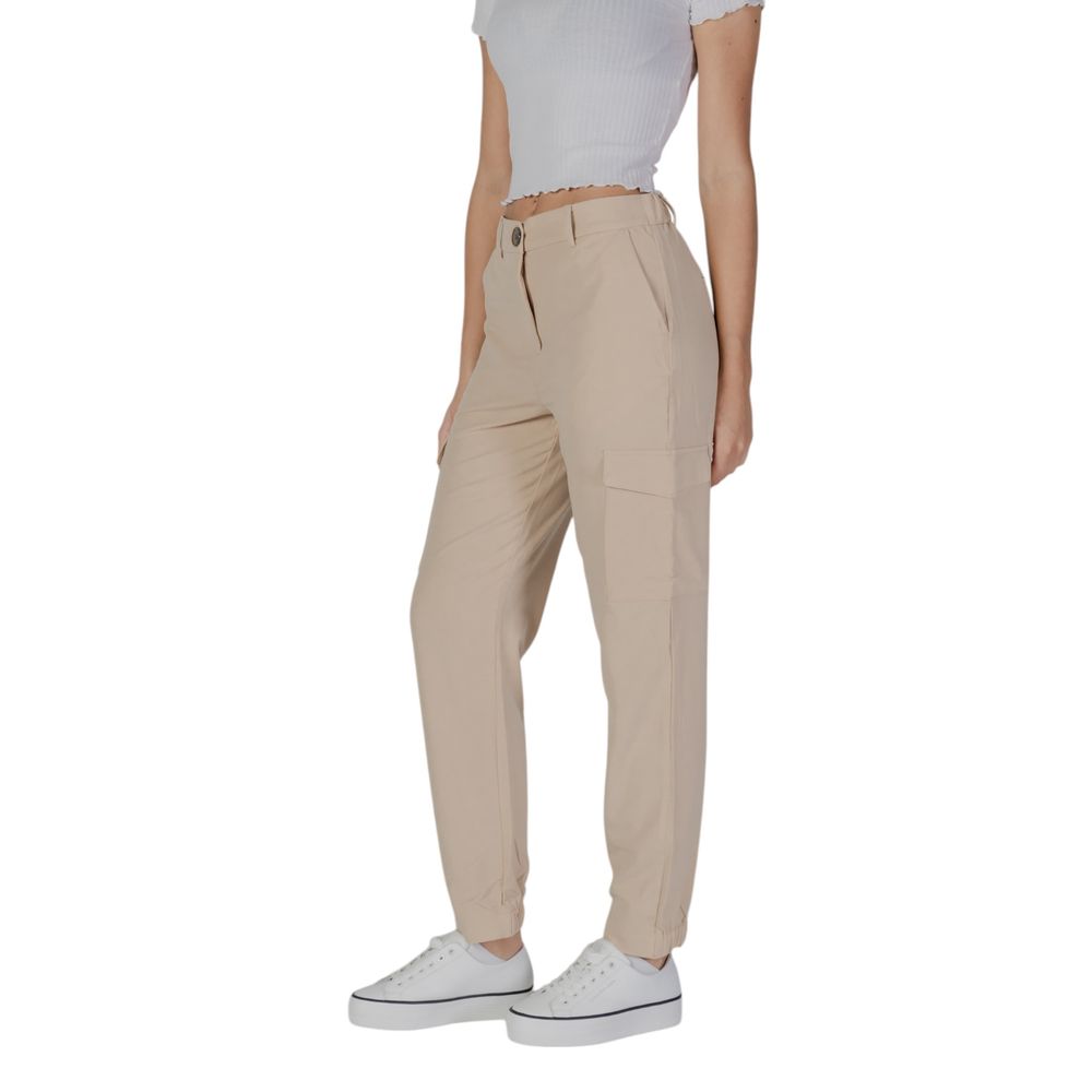 B.Young Beige Polyester Pant - Ginchy