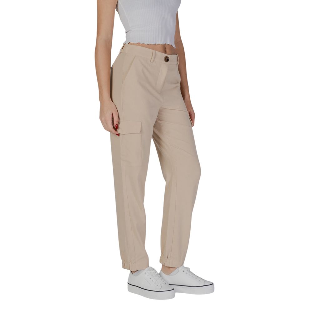 B.Young Beige Polyester Pant - Ginchy