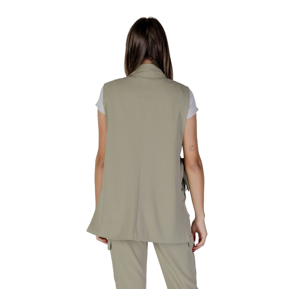 B.Young Green Polyester Waistcoat - Ginchy