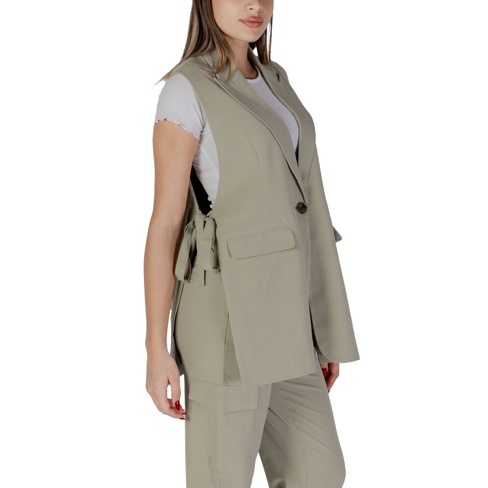 B.Young Green Polyester Waistcoat - Ginchy
