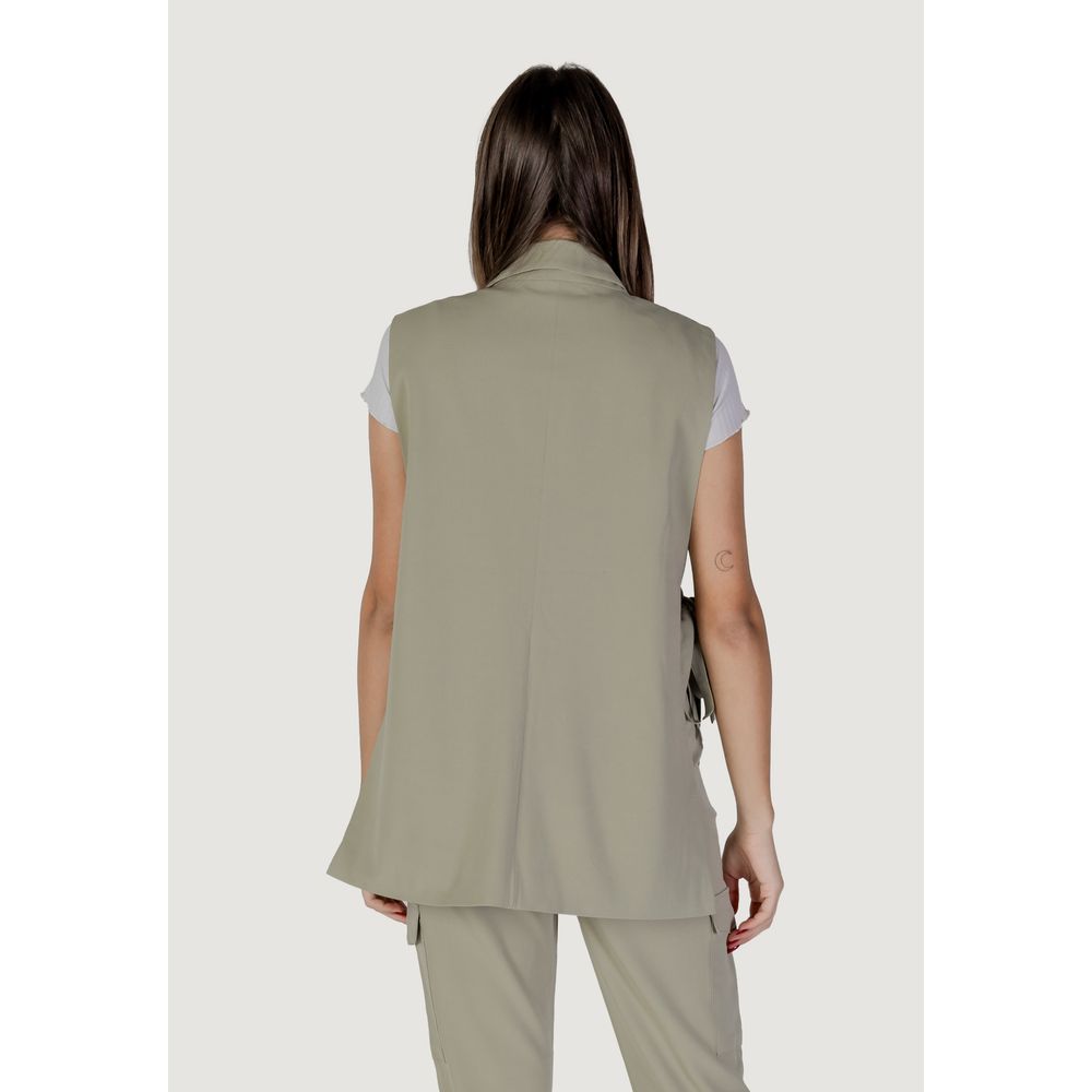 B.Young Green Polyester Waistcoat - Ginchy
