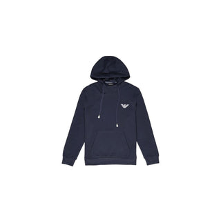 Emporio Armani Underwear Blue Cotton Hoody - Ginchy