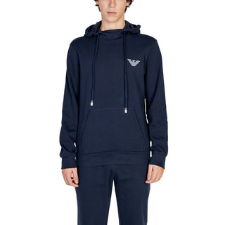 Emporio Armani Underwear Blue Cotton Hoody - Ginchy
