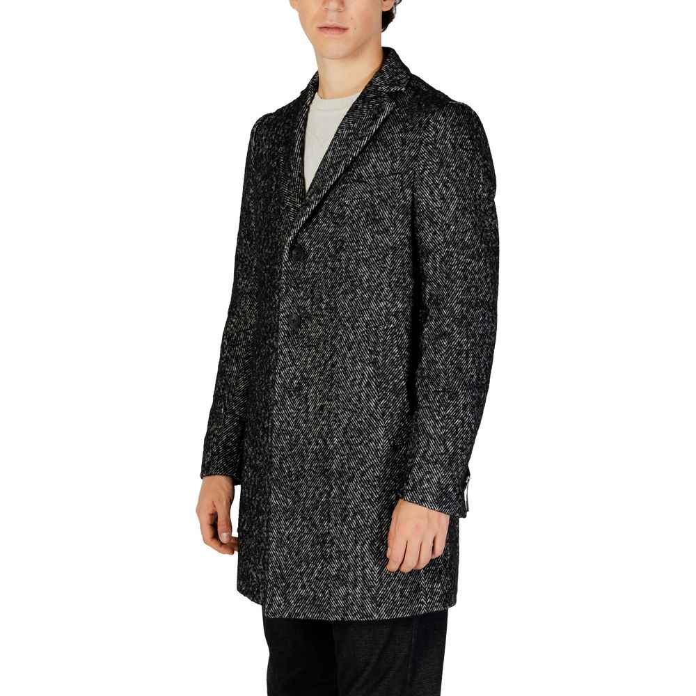 Hamaki-Ho Black Polyester Coat