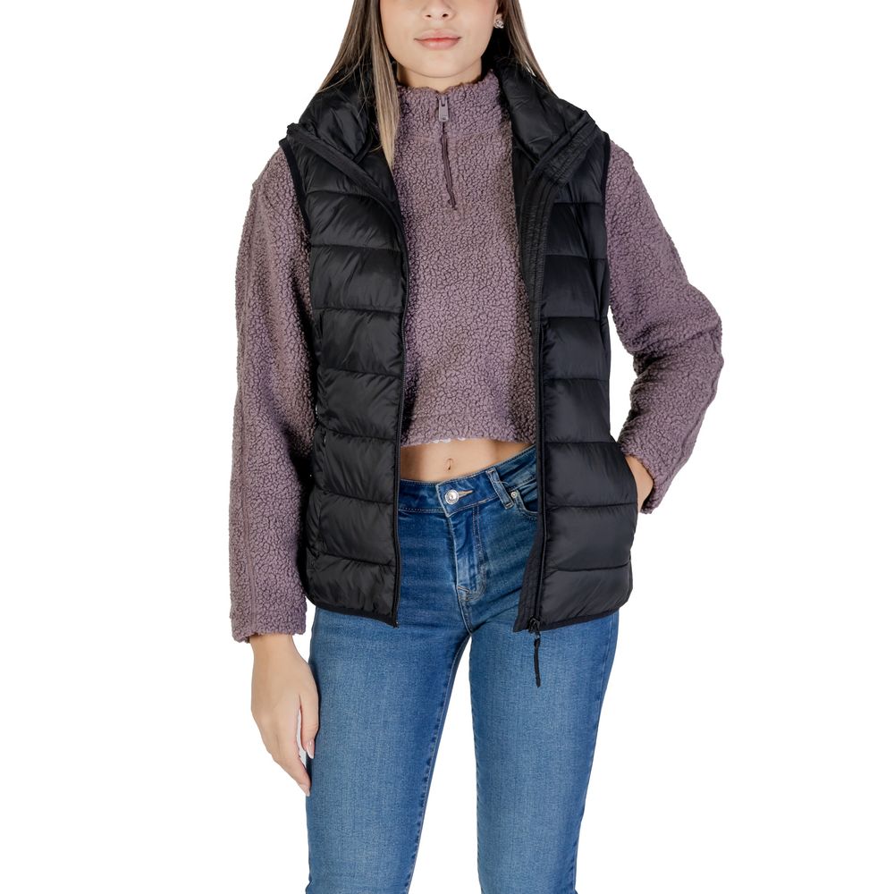 B.Young Black Nylon Sleveless Jacket - Ginchy