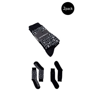 Emporio Armani Underwear Black Cotton Sock - Ginchy