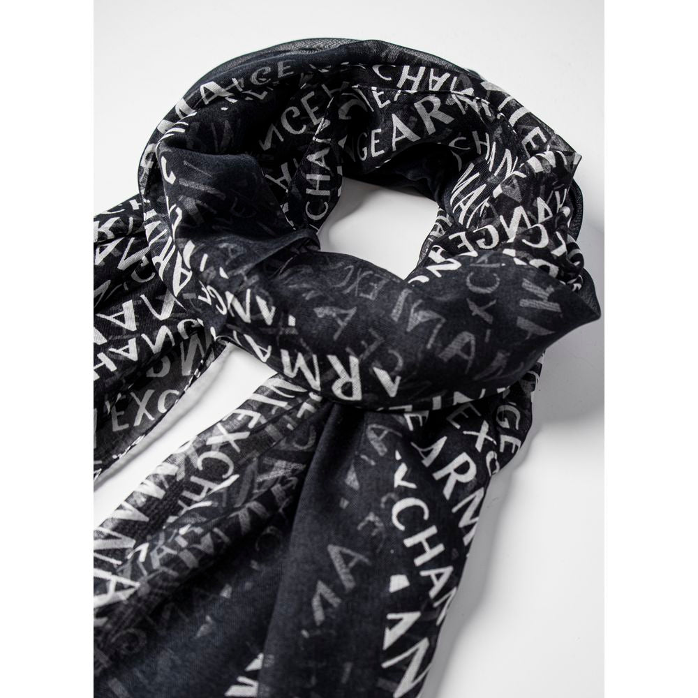 Armani Exchange Black Modal Scarf - Ginchy