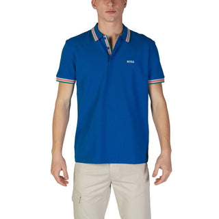 Hugo Boss Blue Cotton Polo Shirt - Ginchy
