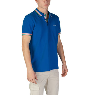 Hugo Boss Blue Cotton Polo Shirt - Ginchy