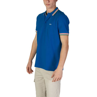 Hugo Boss Blue Cotton Polo Shirt - Ginchy