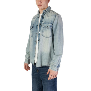 Hugo Boss Light Blue Cotton Shirt - Ginchy