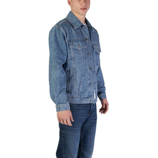 Hugo Boss Light Blue Cotton Jackets & Coat - Ginchy