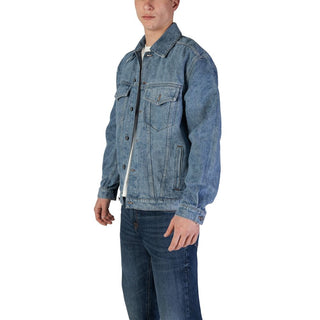 Hugo Boss Light Blue Cotton Jackets & Coat - Ginchy