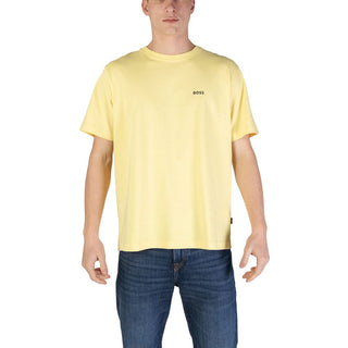 Hugo Boss Yellow Cotton T-Shirt - Ginchy