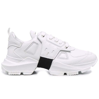 Les Hommes White Calfskin Men Sneaker - Ginchy