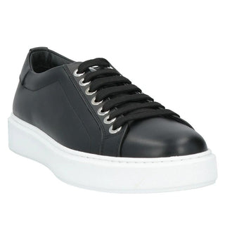 Les Hommes Black Calfskin Men Sneaker - Ginchy