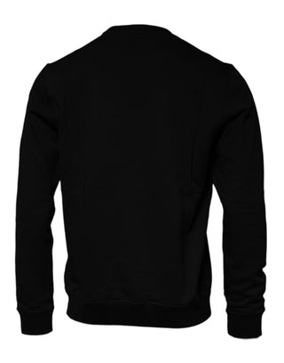 Versace Black Medusa Fleece Men Crew Neck Sweatshirt Sweater - Ginchy