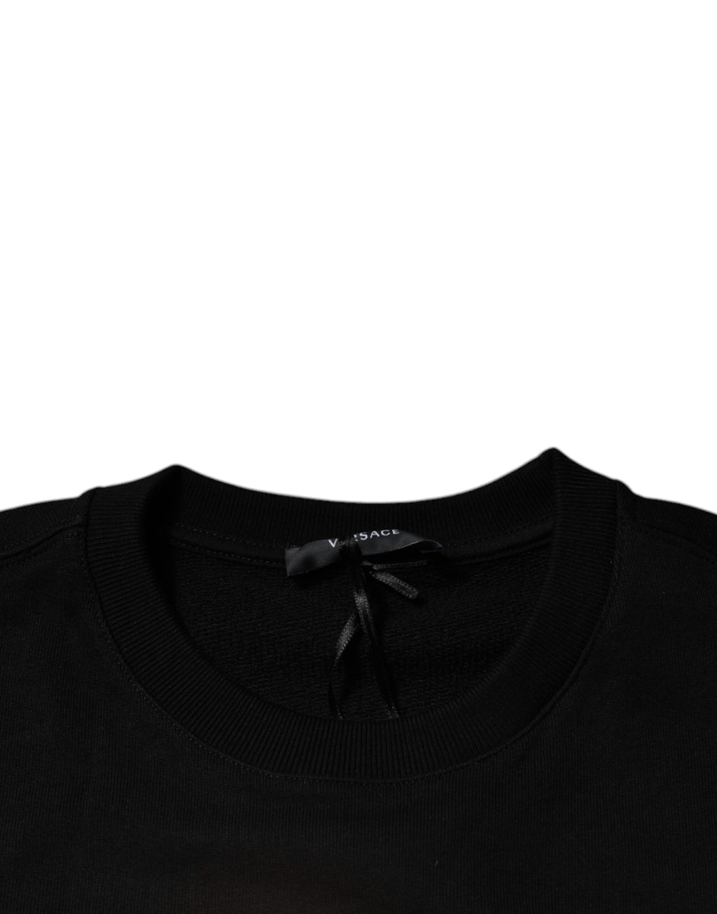 Versace Black Medusa Fleece Men Crew Neck Sweatshirt Sweater - Ginchy