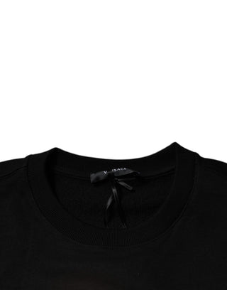 Versace Black Medusa Fleece Men Crew Neck Sweatshirt Sweater - Ginchy