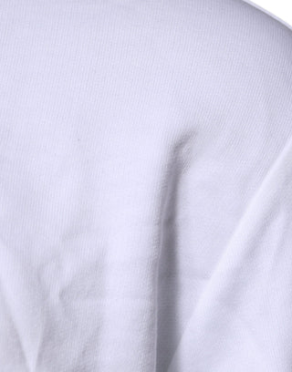 Versace White Medusa Embroidery Crew Neck Pullover Sweater - Ginchy