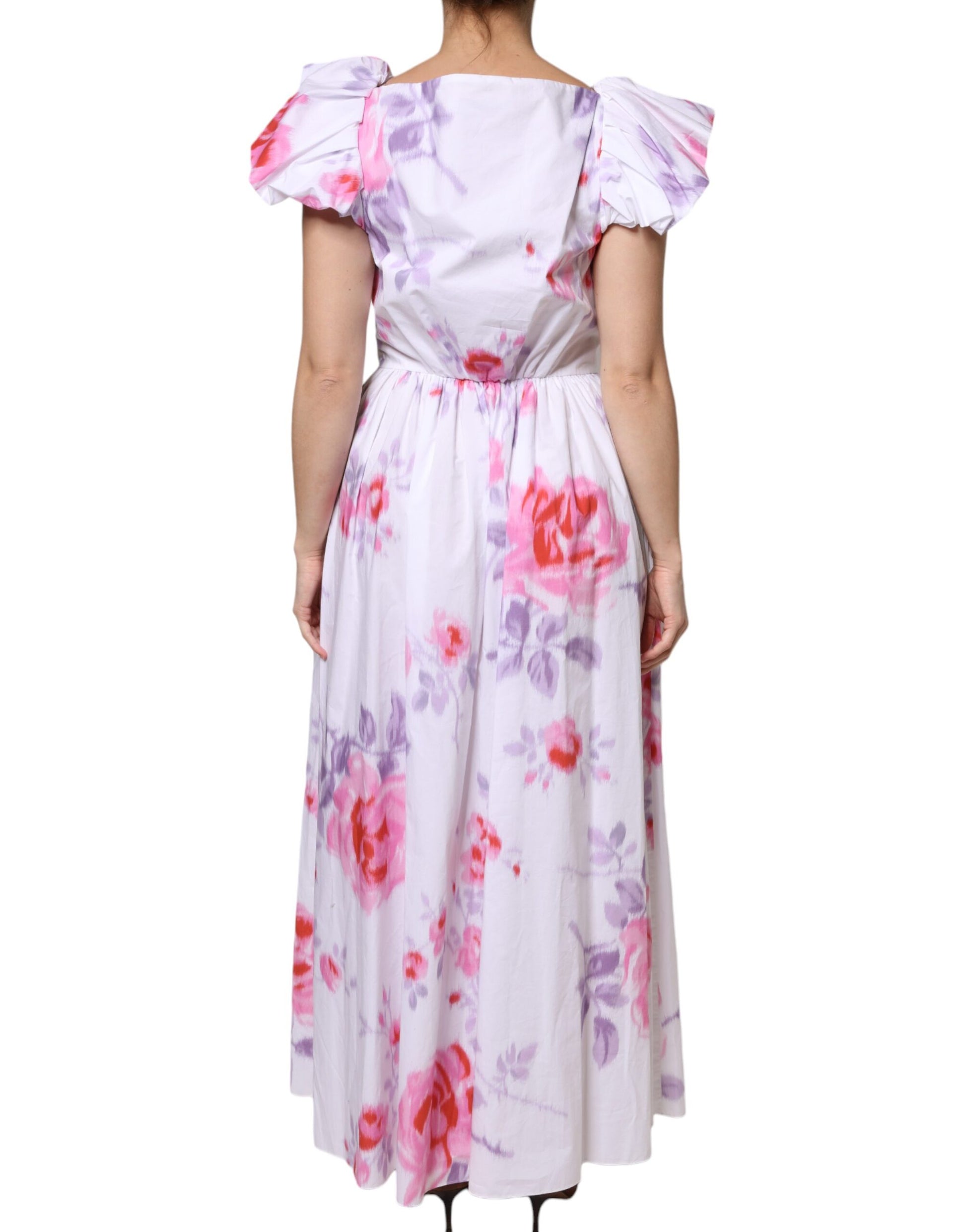 Philosophy White Floral Cotton Maxi Dress - Ginchy