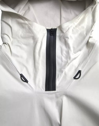 Bottega Veneta White Leather Men Waterproof Jacket Blouson - Ginchy