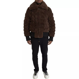 Bottega Veneta Brown Fur Lamb Shearling Coat Jacket - Ginchy