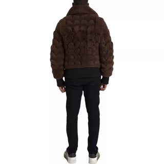Bottega Veneta Brown Fur Lamb Shearling Coat Jacket - Ginchy