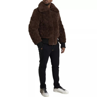 Bottega Veneta Brown Fur Lamb Shearling Coat Jacket - Ginchy
